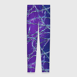 Женские легинсы Проволока на сине-фиолетовом фоне - абстрактная те
