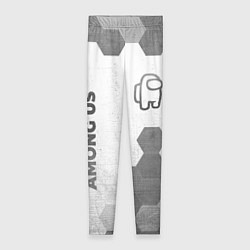 Леггинсы женские Among Us - white gradient вертикально, цвет: 3D-принт