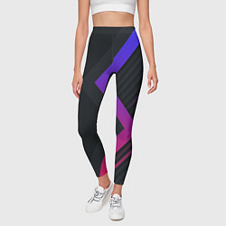 Леггинсы женские Color black line, цвет: 3D-принт — фото 2