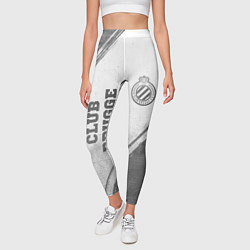 Леггинсы женские Club Brugge - white gradient вертикально, цвет: 3D-принт — фото 2
