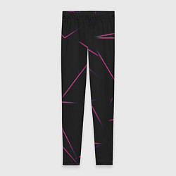 Леггинсы женские Color pink line, цвет: 3D-принт