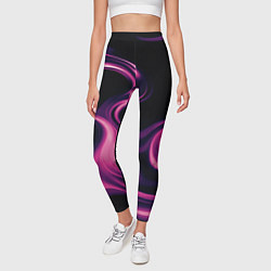 Леггинсы женские Color pink smoke, цвет: 3D-принт — фото 2