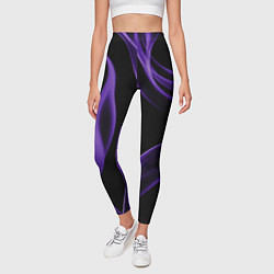 Леггинсы женские Purple abstraction, цвет: 3D-принт — фото 2