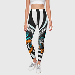 Леггинсы женские Глаз и щупальца, цвет: 3D-принт — фото 2