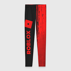 Леггинсы женские Roblox - red gradient по-вертикали, цвет: 3D-принт
