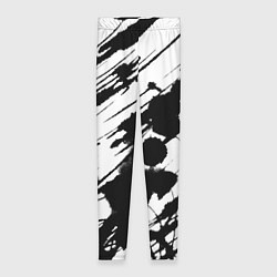 Леггинсы женские Брызги и штрихи черной краски, цвет: 3D-принт