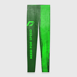 Леггинсы женские Need for Speed - green gradient по-вертикали, цвет: 3D-принт