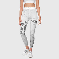 Леггинсы женские Mass Effect - white gradient вертикально, цвет: 3D-принт — фото 2