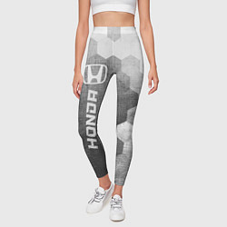 Леггинсы женские Honda - grey gradient по-вертикали, цвет: 3D-принт — фото 2