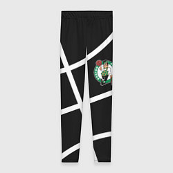 Леггинсы женские Boston Celtics black, цвет: 3D-принт