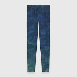 Леггинсы женские Абстракция - marine camouflage, цвет: 3D-принт