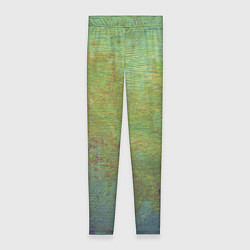 Женские легинсы Абстракция - green oil stain