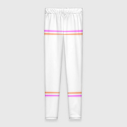 Женские легинсы Neon white orange pink