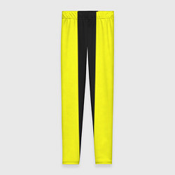 Леггинсы женские Color yellow black line, цвет: 3D-принт