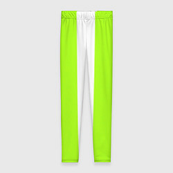 Женские легинсы Color light green white stripes
