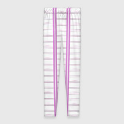 Леггинсы женские Color white cage pink line, цвет: 3D-принт