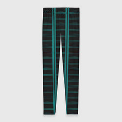 Женские легинсы Color blue dark stripe