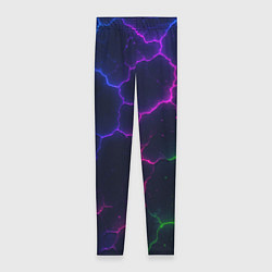 Леггинсы женские Неоновый разлом, цвет: 3D-принт