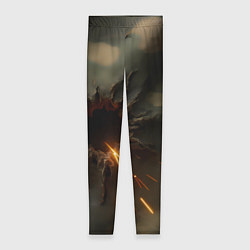 Женские легинсы Следы от пуль на камуфляже