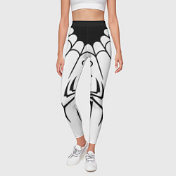Леггинсы женские Паук на белом - the web of Fate, цвет: 3D-принт — фото 2
