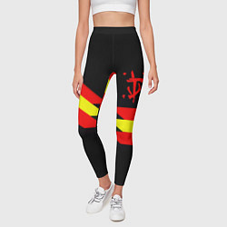 Леггинсы женские Doom геометрия, цвет: 3D-принт — фото 2
