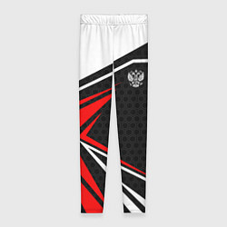 Леггинсы женские Герб России - красный спортивный, цвет: 3D-принт