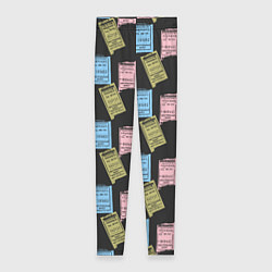 Леггинсы женские Советские билеты транспорта, цвет: 3D-принт