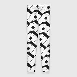 Леггинсы женские Три буквы: чёрные, цвет: 3D-принт