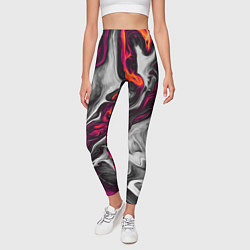 Леггинсы женские Разводы, цвет: 3D-принт — фото 2