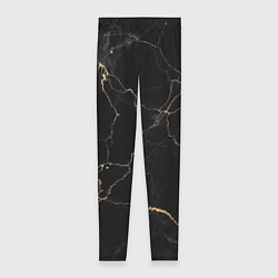Женские легинсы Черный мрамор