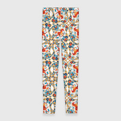 Женские легинсы Орнамент с лошадью - символом Нового 2026 года