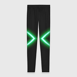 Женские легинсы Neon green lines