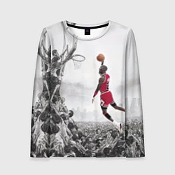Лонгслив женский Michael Jordan NBA, цвет: 3D-принт