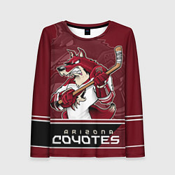 Лонгслив женский Arizona Coyotes, цвет: 3D-принт