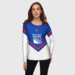 Лонгслив женский NHL: New York Rangers, цвет: 3D-принт — фото 2