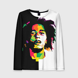 Лонгслив женский Bob Marley: Colors, цвет: 3D-принт