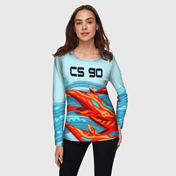 Лонгслив женский CS GO: AR Style, цвет: 3D-принт — фото 2