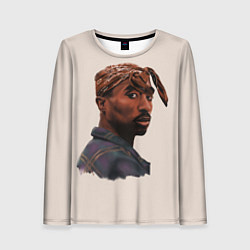 Лонгслив женский Tupac Shakur, цвет: 3D-принт