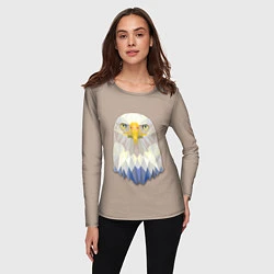 Лонгслив женский Геометрический орел, цвет: 3D-принт — фото 2