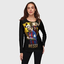 Лонгслив женский Messi Star, цвет: 3D-принт — фото 2