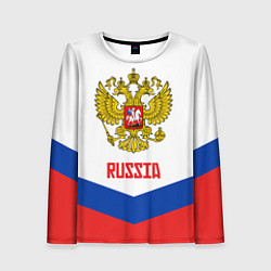 Лонгслив женский Russia Hockey Team, цвет: 3D-принт