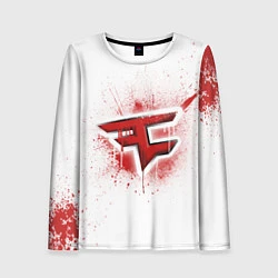 Женский лонгслив FaZe Clan: White collection