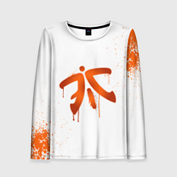 Женский лонгслив Fnatic: White collection