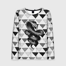 Лонгслив женский Snake Geometric, цвет: 3D-принт