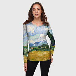 Лонгслив женский Ван Гог Картина, цвет: 3D-принт — фото 2