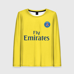 Лонгслив женский PSG FC: Yellow, цвет: 3D-принт