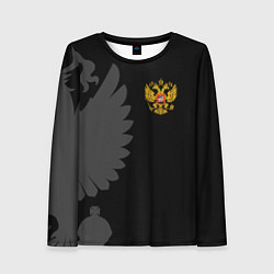 Женский лонгслив Russia - Black collection