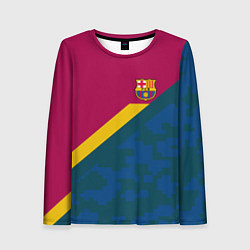 Лонгслив женский Barcelona FC: Sport Camo 2018, цвет: 3D-принт