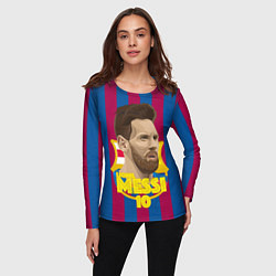 Лонгслив женский FCB Lionel Messi, цвет: 3D-принт — фото 2