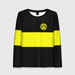 Лонгслив женский Borussia 2018 Black and Yellow, цвет: 3D-принт